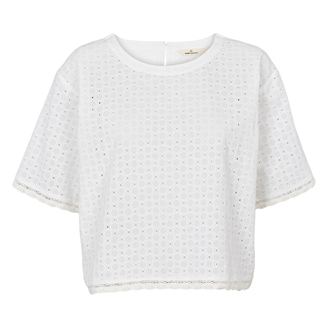 Basic Apparel Adie Crop Tee Bright White
